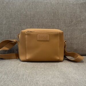 Dagne Dover Micah Neoprene Crossbody Bag in Camel